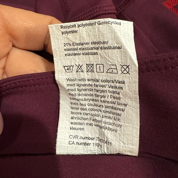 NWOT The Girlfriend Collective Plum Compressive High-Rise Legging Size L - Picture 7 of 9